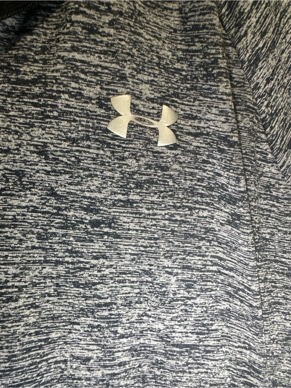 Under Armour Kid’s Heathered Navy-Gray Quarter-Zip Pullover - Picture 2 of 4